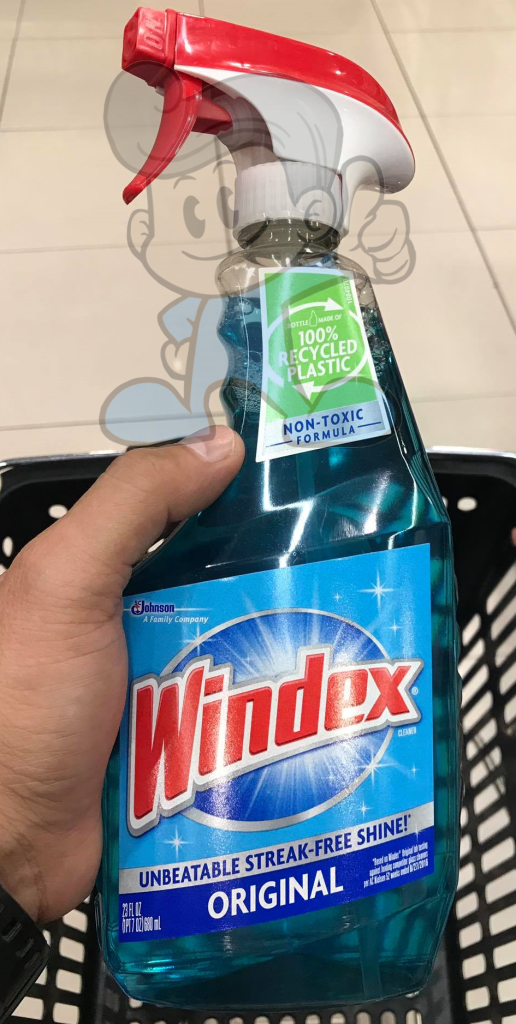Windex Unbeatable Streak-Free Shine Original Glass Cleaner 680Ml Household Supplies
