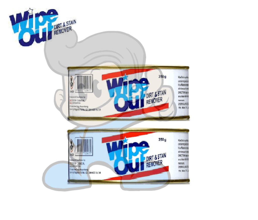 Wipe Out Dirt And Stain Remover (2 X 250 G) Household Supplies