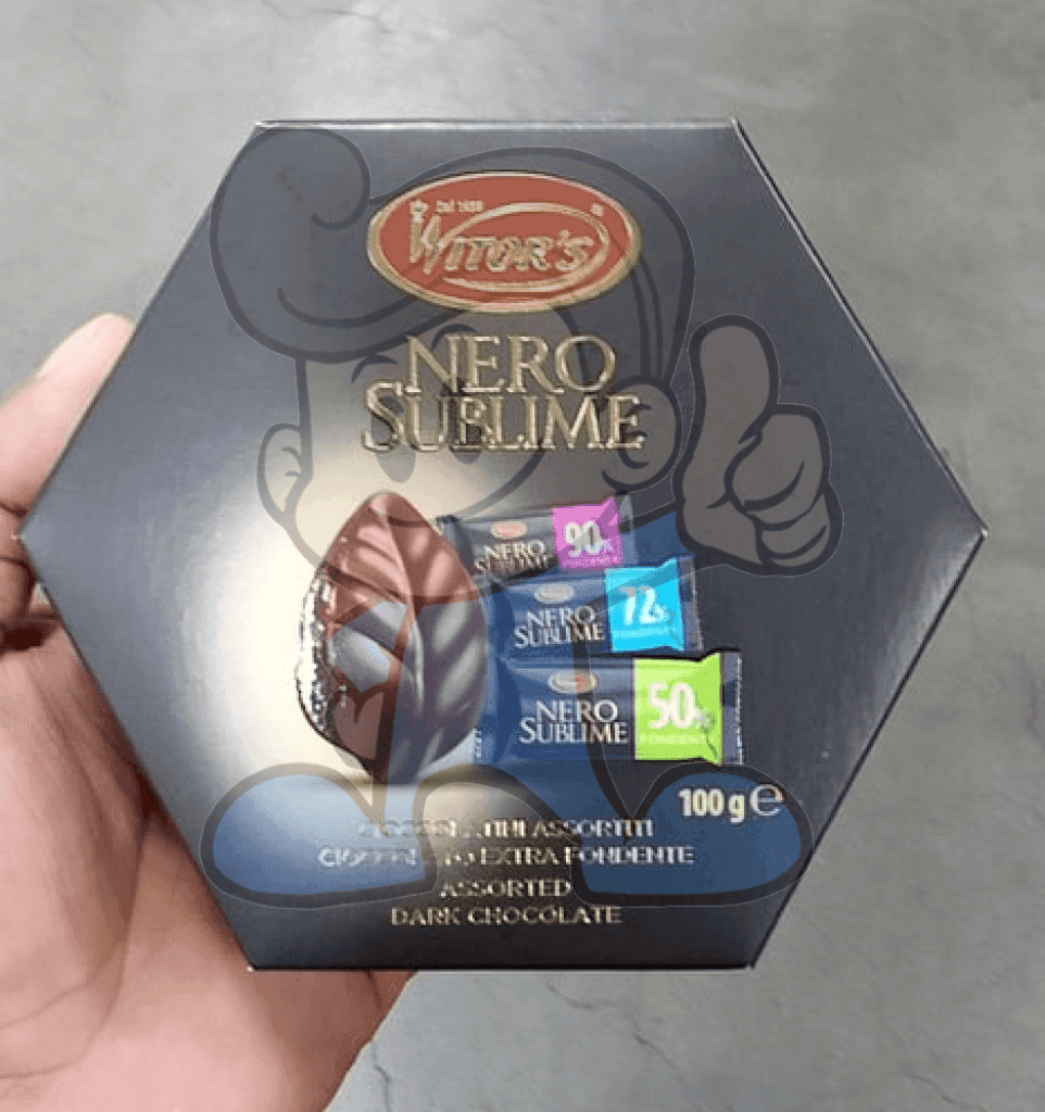 Witors Nero Sublime Assorted Fine Extra Dark Chocolate Pralines 100G Groceries