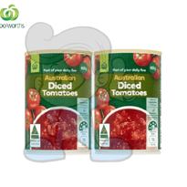 Woolworths Australian Diced Tomatoes (2 X 400 G) Groceries