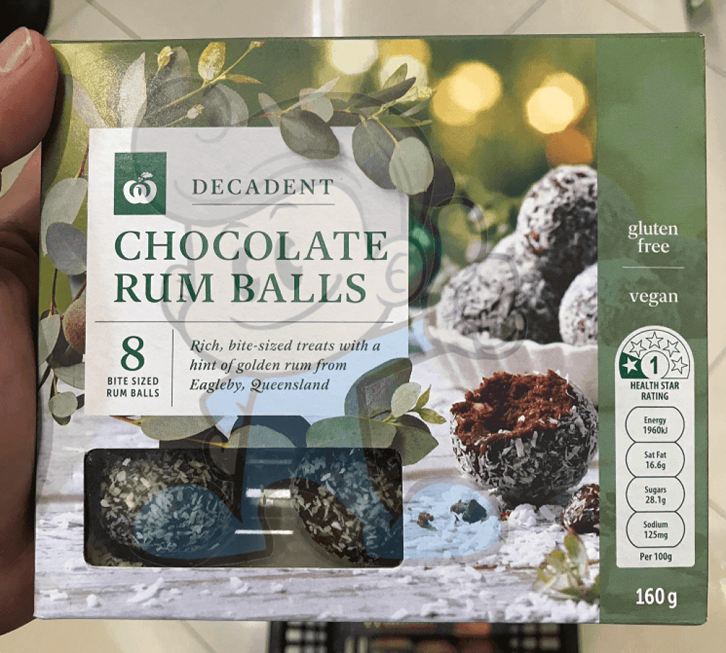 Woolworths Chocolate Rumballs (2 X 160G) Groceries