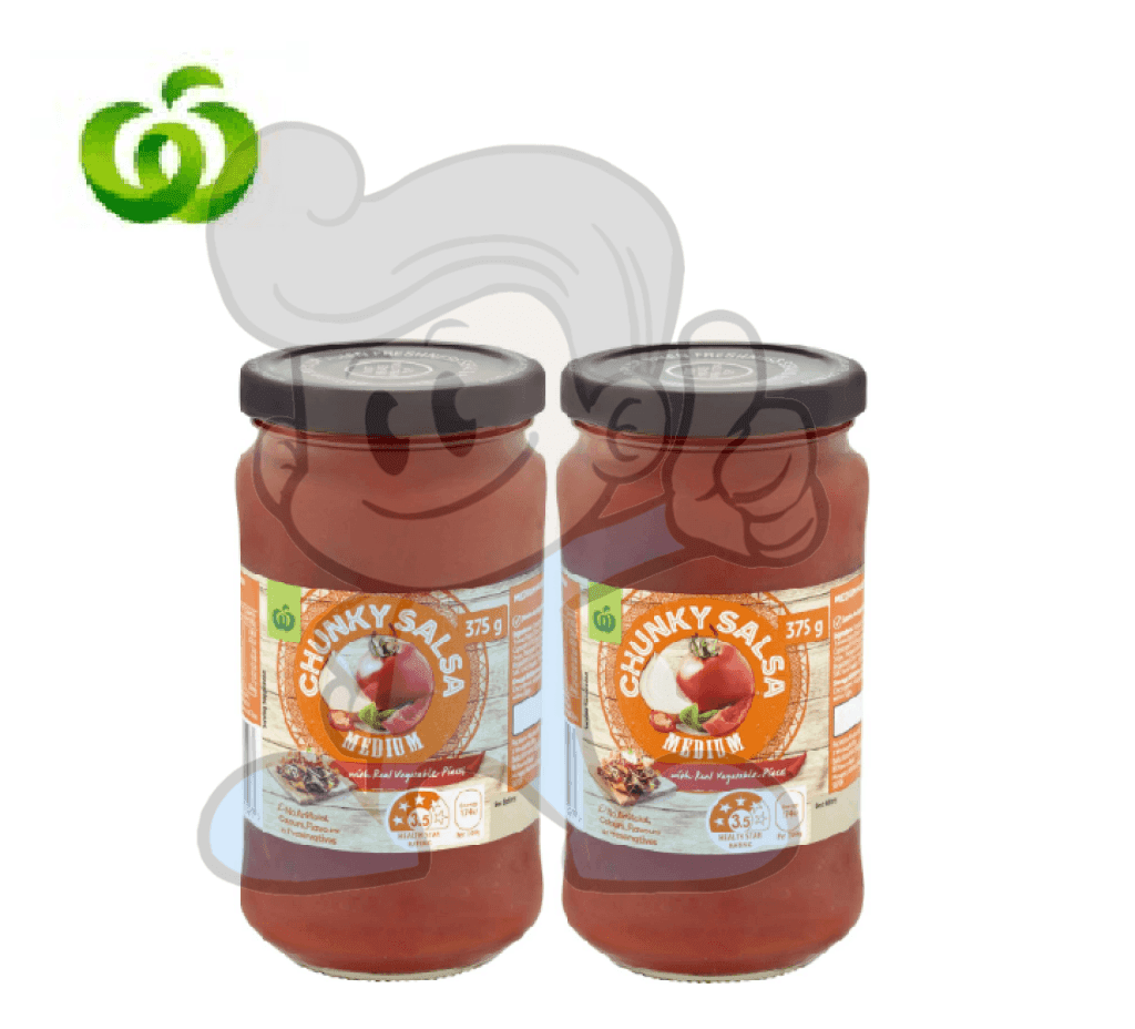 Woolworths Chunky Salsa Medium (2 X 375G) Groceries