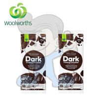 Woolworths Cooking Chocolate Dark (2 X 200G) Groceries