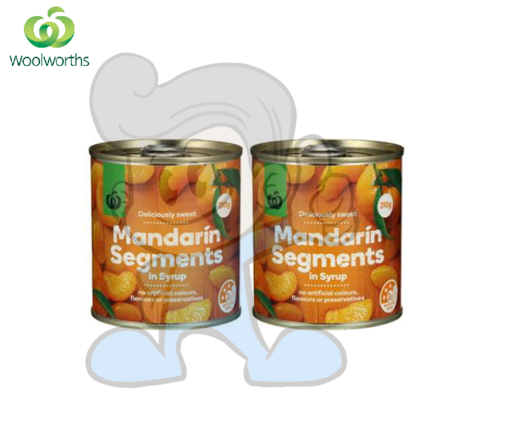 Woolworths Mandarin Segments In Syrup (2 X 310 G) Groceries