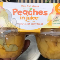 Woolworths Real Fruit Pieces Peaches In Juice (2 X 4S 125G) Groceries