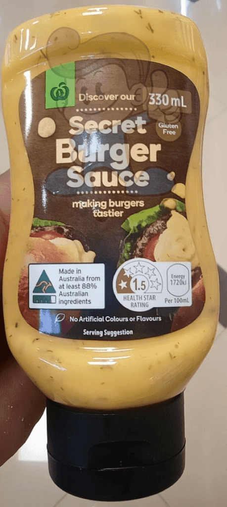 Woolworths Secret Burger Sauce (2 X 330Ml) Groceries