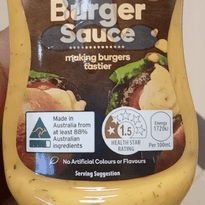 Woolworths Secret Burger Sauce (2 X 330Ml) Groceries