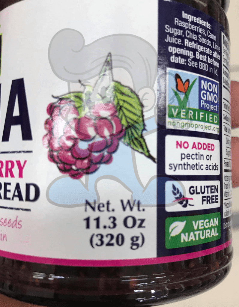 World Of Chia Raspberry Fruit Spread 320G Groceries