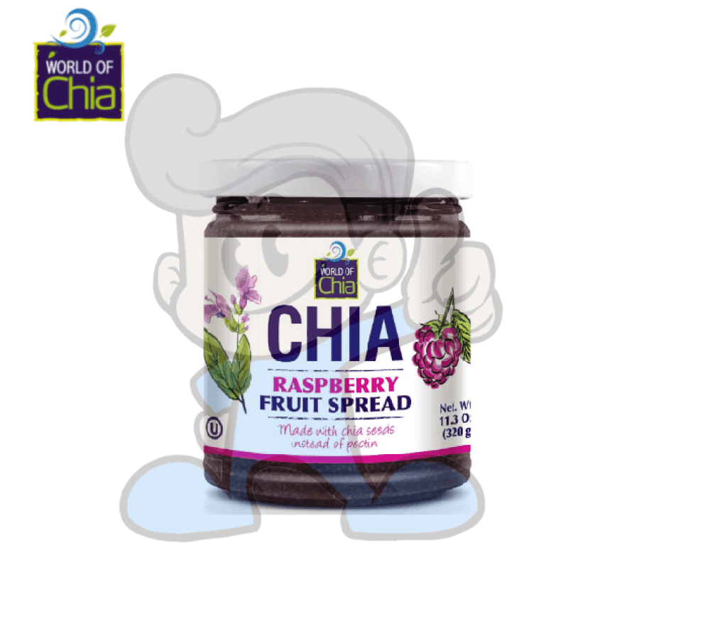 World Of Chia Raspberry Fruit Spread 320G Groceries