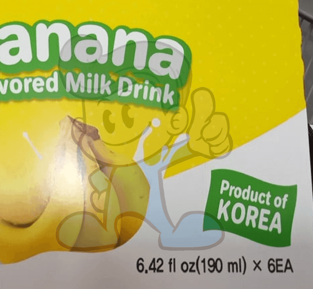 Yonsei Banana Flavored Milk Drink (6 X 190 Ml) Groceries