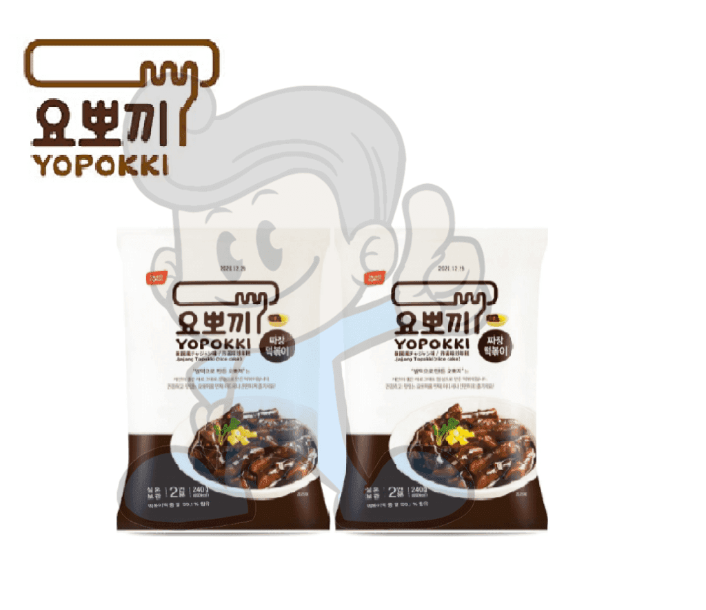 Yopokki Jjajang Topokki Pouch (2 X 240G) Groceries