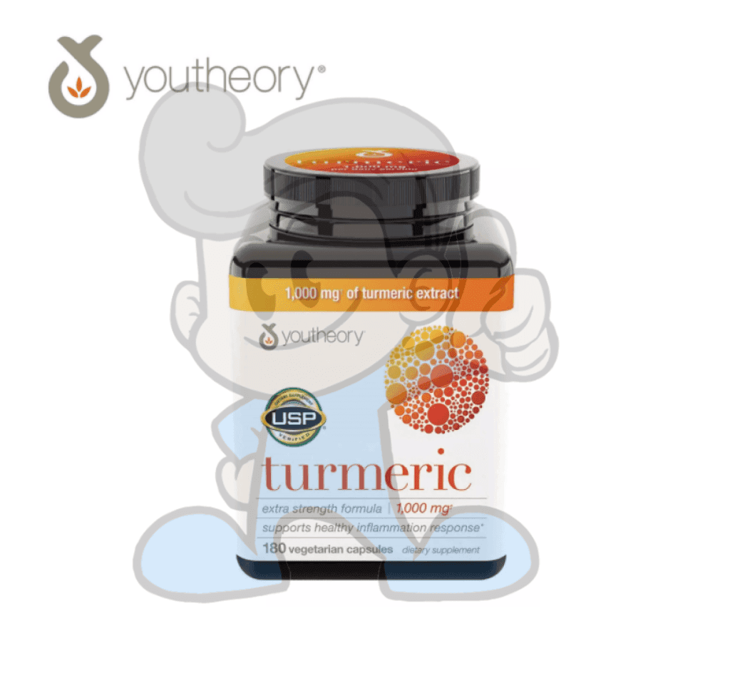 Youtheory Turmeric Curcumin C3 Complex Support Healthy Inflammation Response Extract Extra Strength