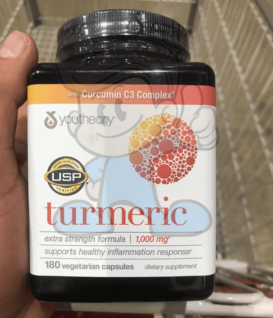 Youtheory Turmeric Curcumin C3 Complex Support Healthy Inflammation Response Extract Extra Strength