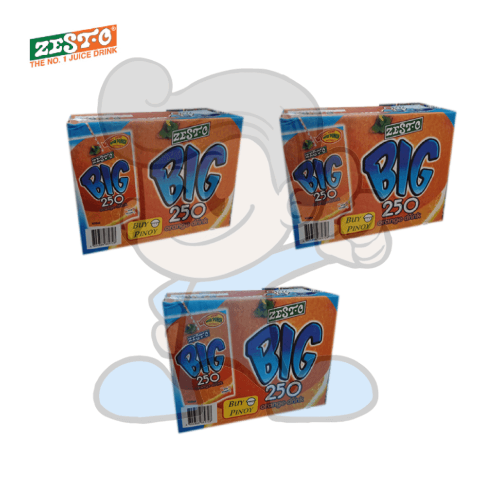 Zest-O Big 250 Orange Juice Box Of 3 (30 X 250Ml) Groceries