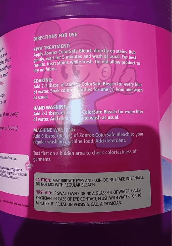 Zonrox Colorsafe Blossom Fresh (2 X 3600 Ml) Household Supplies